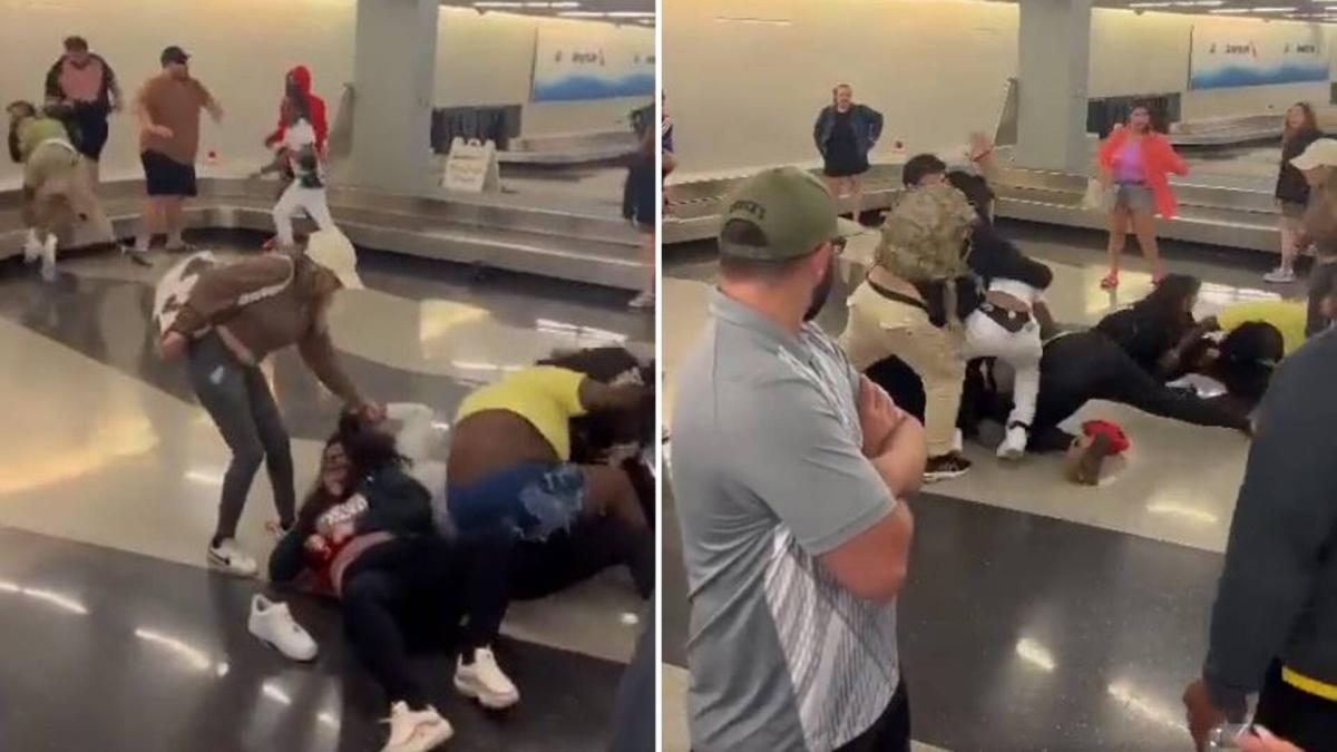 Video Brutal Batalla Campal Puños Y Patadas Entre Pasajeros En Un