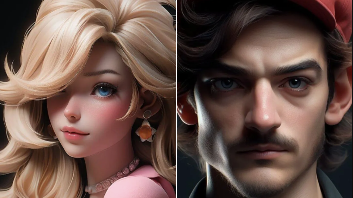 Cómo se verían como humanos los personajes de Mario Bros según la IA