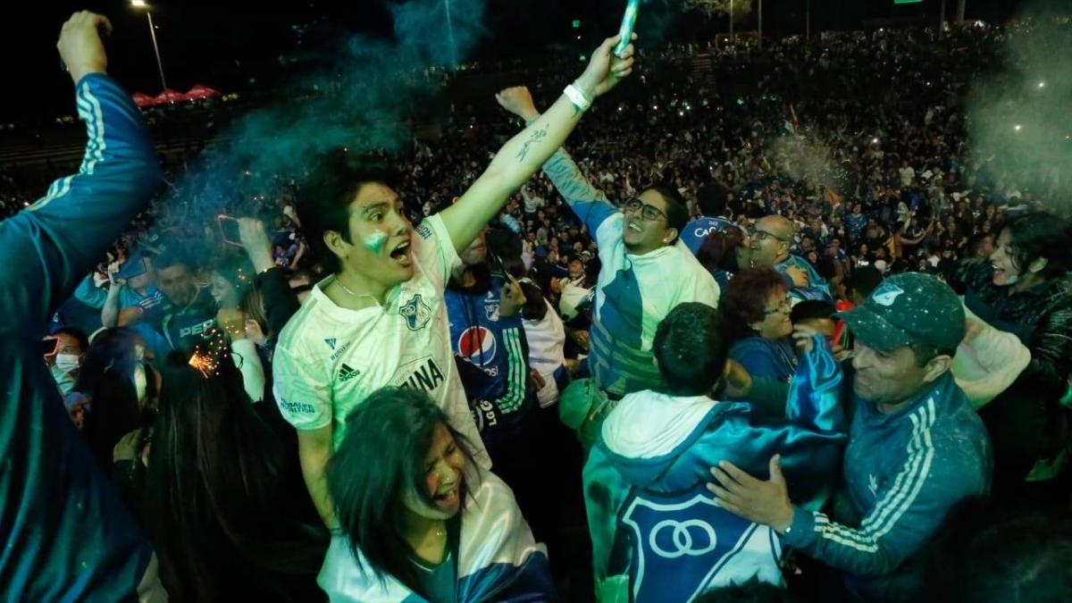 Millonarios campeón: así celebra Bogotá la estrella 16