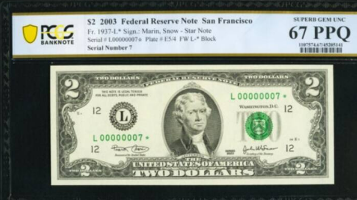 El billete de 2 dólares que vale una fortuna por un detalle peculiar ...