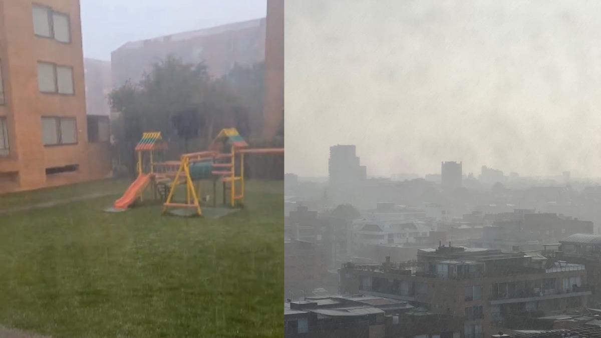 Fuertes lluvias en Bogotá: videos de la granizada de este miércoles 6 de marzo