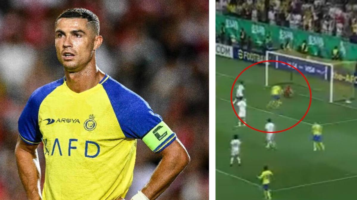 Cristiano Ronaldo Also Fails: He Misses A Goal Under The Goal With Al ...