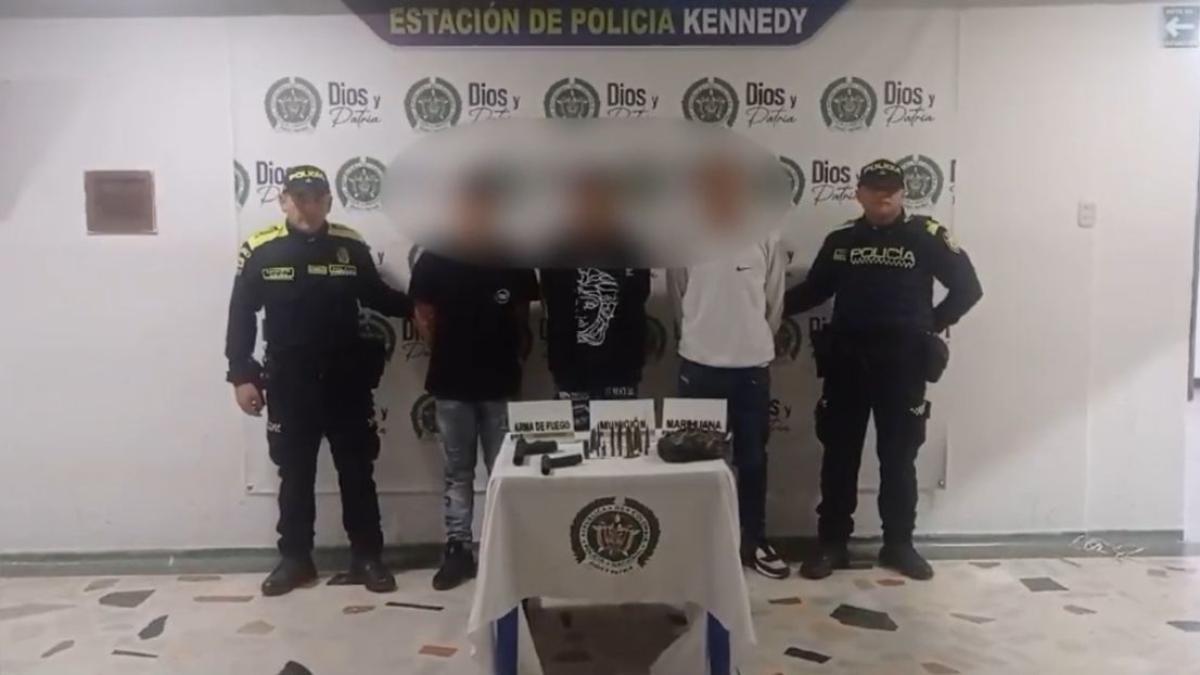 Capturan a tres integrantes del Tren de Aragua en Kennedy, en Bogotá