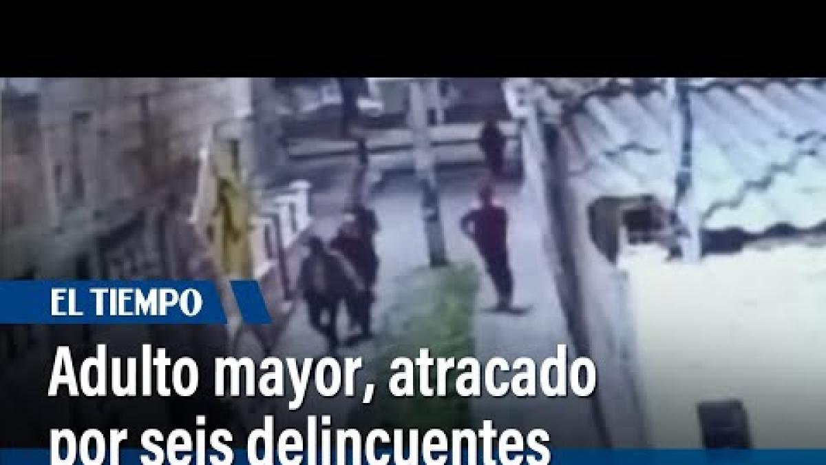 Adulto mayor fue atracado por seis delincuentes