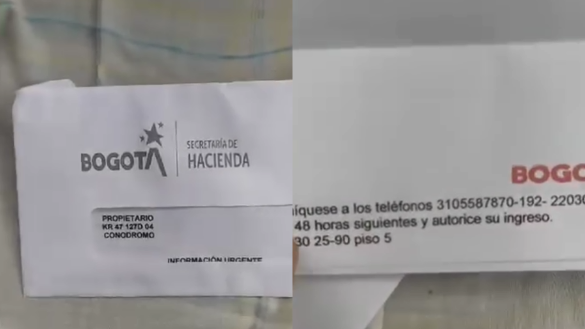 Denuncian supuestas notificaciones falsas con el logo de la Alcaldía de Bogotá