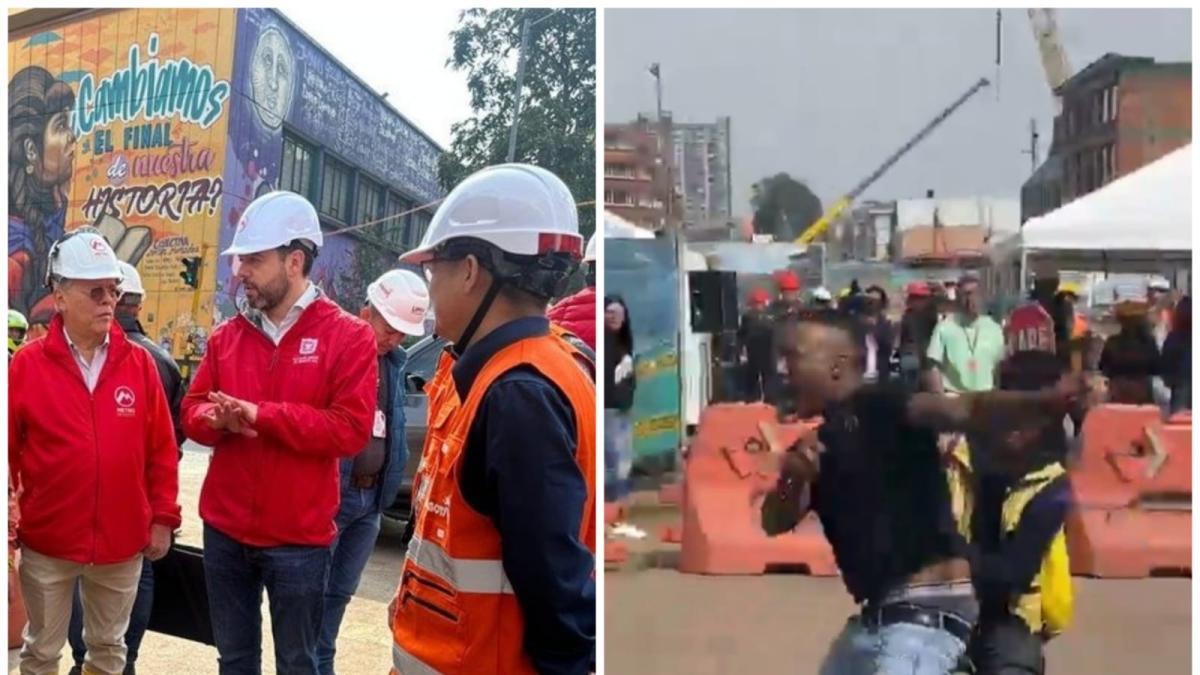 Escoltas del alcalde Galán detuvieron a un ladrón que robaba un carro durante visita a obras del Metro