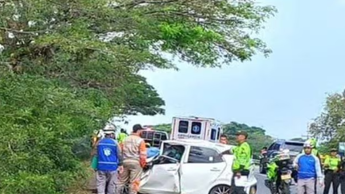 Fatal accidente en el Valle: un carro se estrelló contra un árbol y arrolló a ciclista