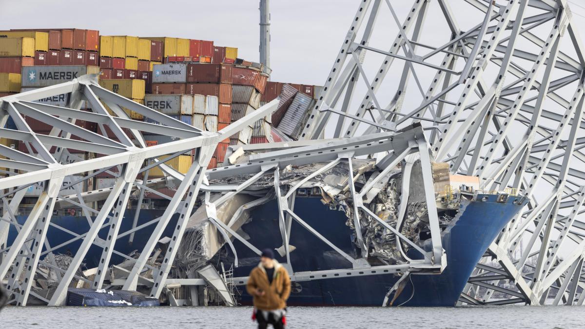Revelan el audio de la angustiante emergencia por choque de buque con puente en Baltimore
