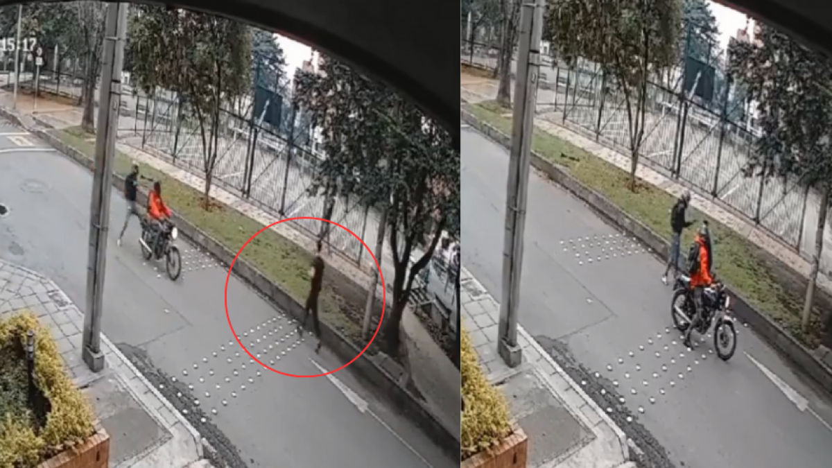 En video quedó registrado el violento robo a deportista en pleno parque de Bogotá