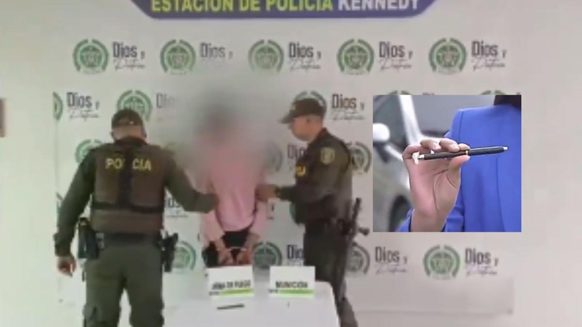 Delincuente transformó un bolígrafo en arma de fuego para robar a ciudadanos en Bogotá