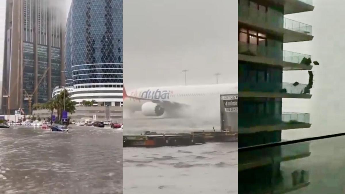 Impactantes videos | Fuertes lluvias generan emergencia en Dubái; vuelos fueron cancelados