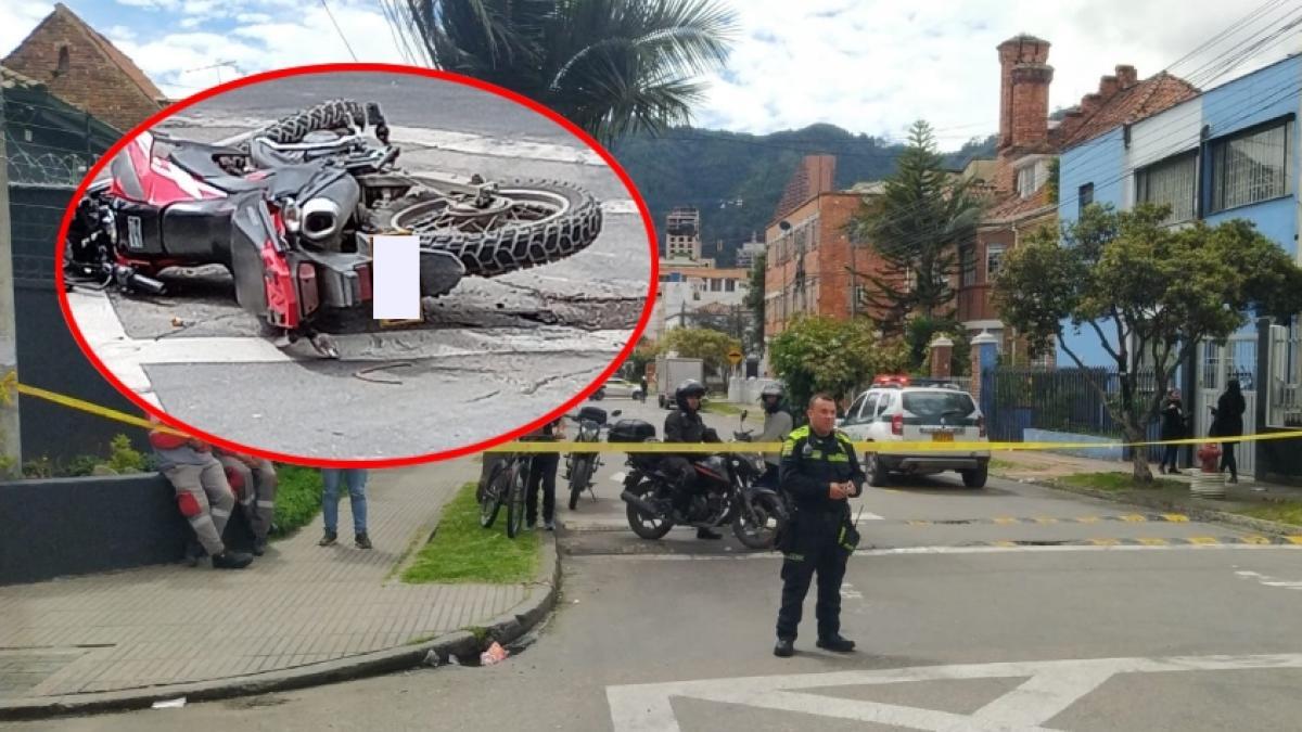 Motociclista muere en grave accidente con bus del Sitp en Bogotá: investigan si moto omitió ‘Pare’