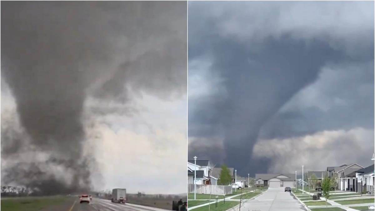En video |Tornado arrasa carretera en Estados Unidos en medio de emergencia por lluvias