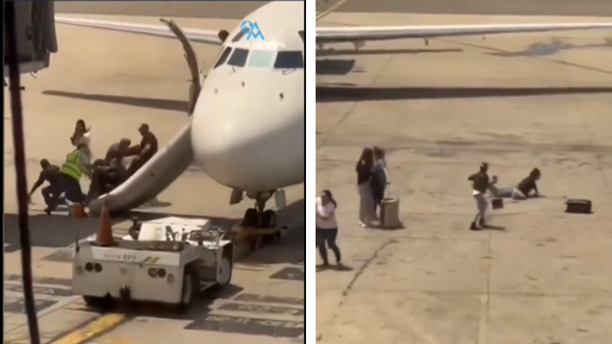 Video| Pasajeros vivieron momentos de terror al ser evacuados de emergencia por humo al interior del avión