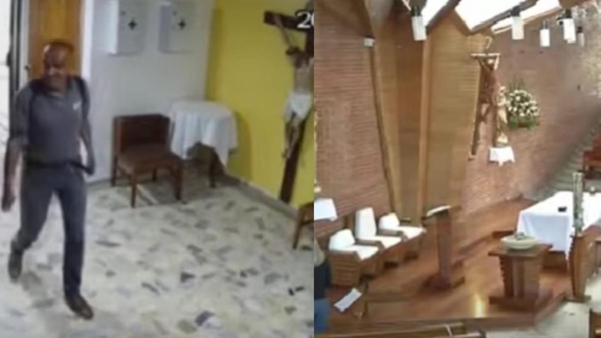 ¿Rezó y pecó?: feligrés se robó las ofrendas de una iglesia en Bogotá tras asistir a la misa