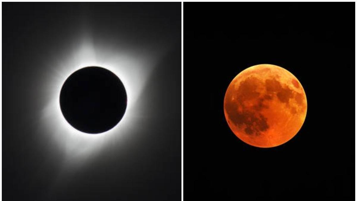 Eclipse solar total y eclipse lunar en 2024: ¿qué días son y desde donde se podrán ver?