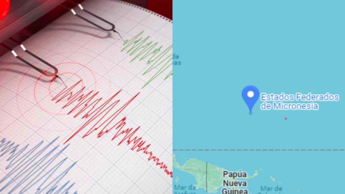 Un terremoto de magnitud 5,6 sacudió las aguas de Micronesia, en el Pacífico