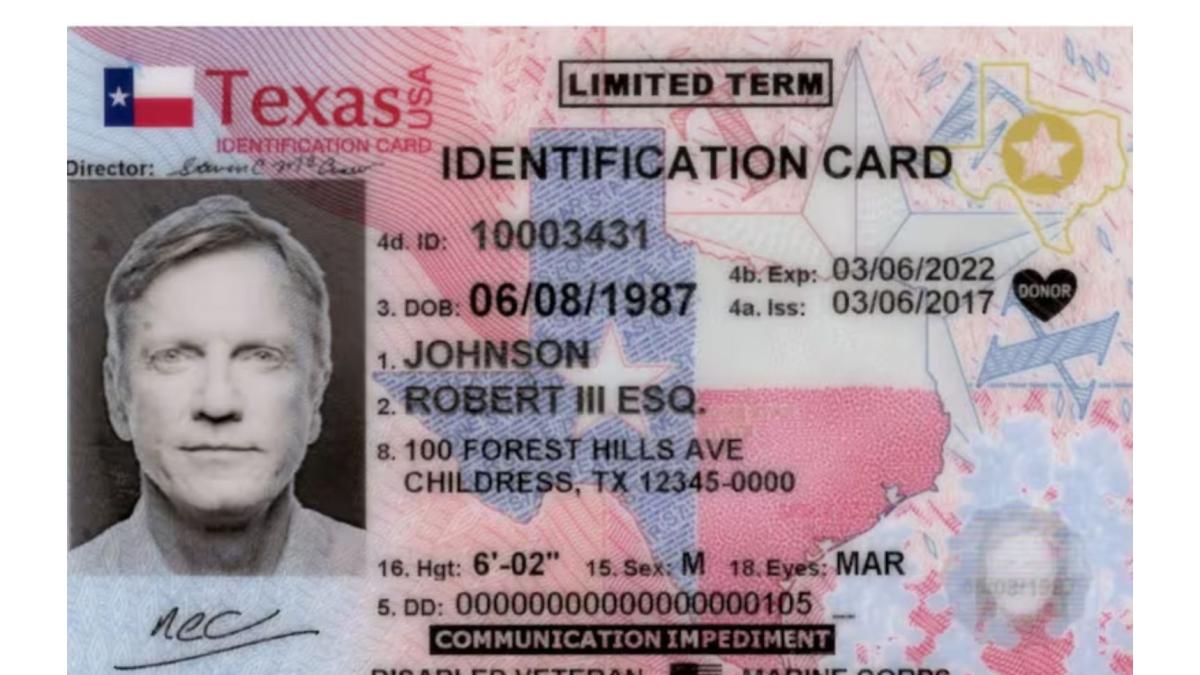 Texas What other ID can I use if I don't have Real ID? Pledge Times