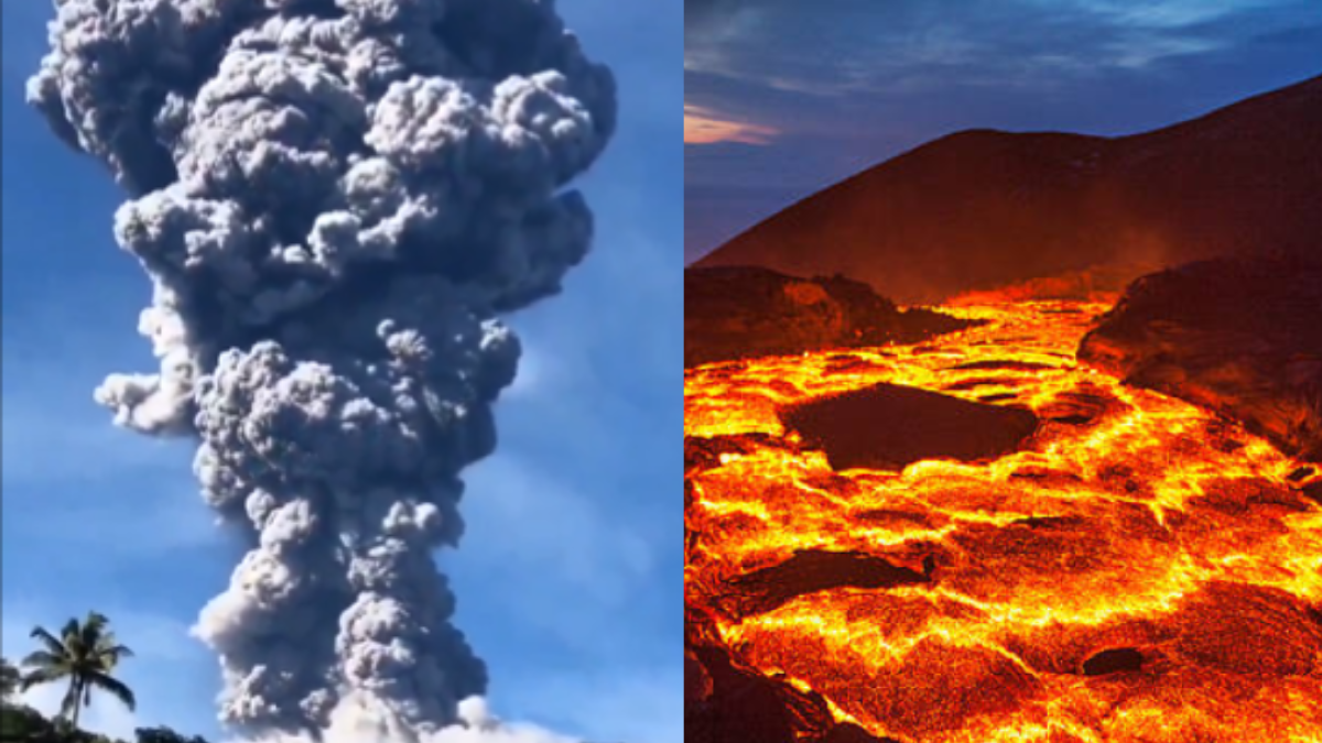 El volcán Ibu de Indonesia entró en erupción y generó enorme columna de ceniza