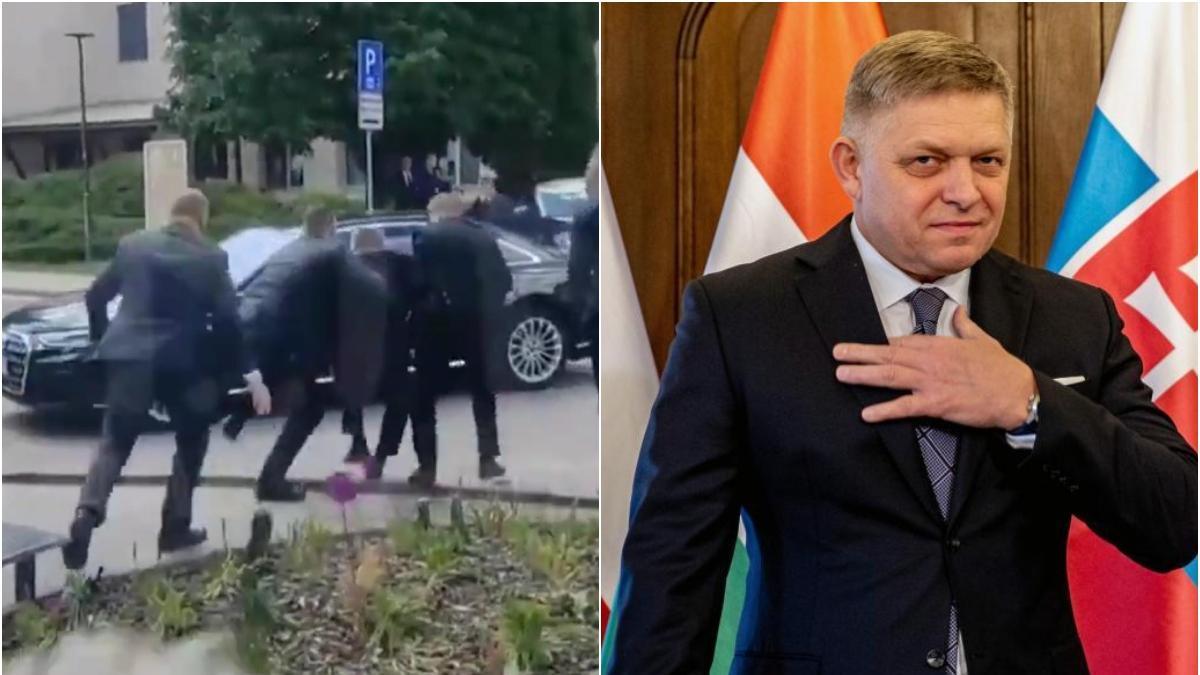Atentado a primer ministro de Eslovaquia Robert Fico: el video que muestra momento exacto de ataque con disparos en Handlová
