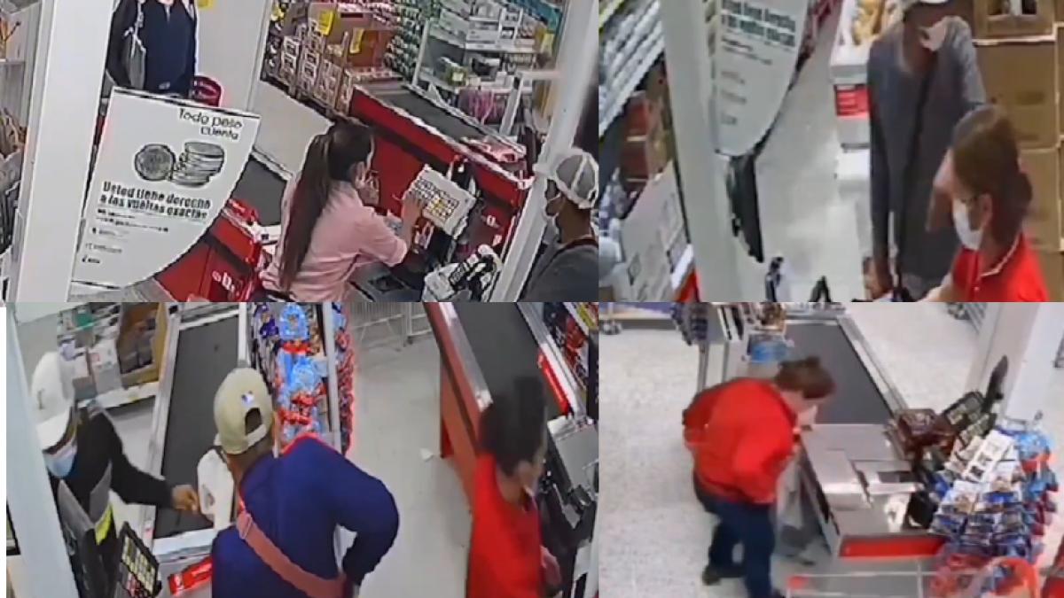 Video: detienen a temida banda de ladrones que azotaba reconocida cadena de tiendas en Bogotá hasta con destornillador