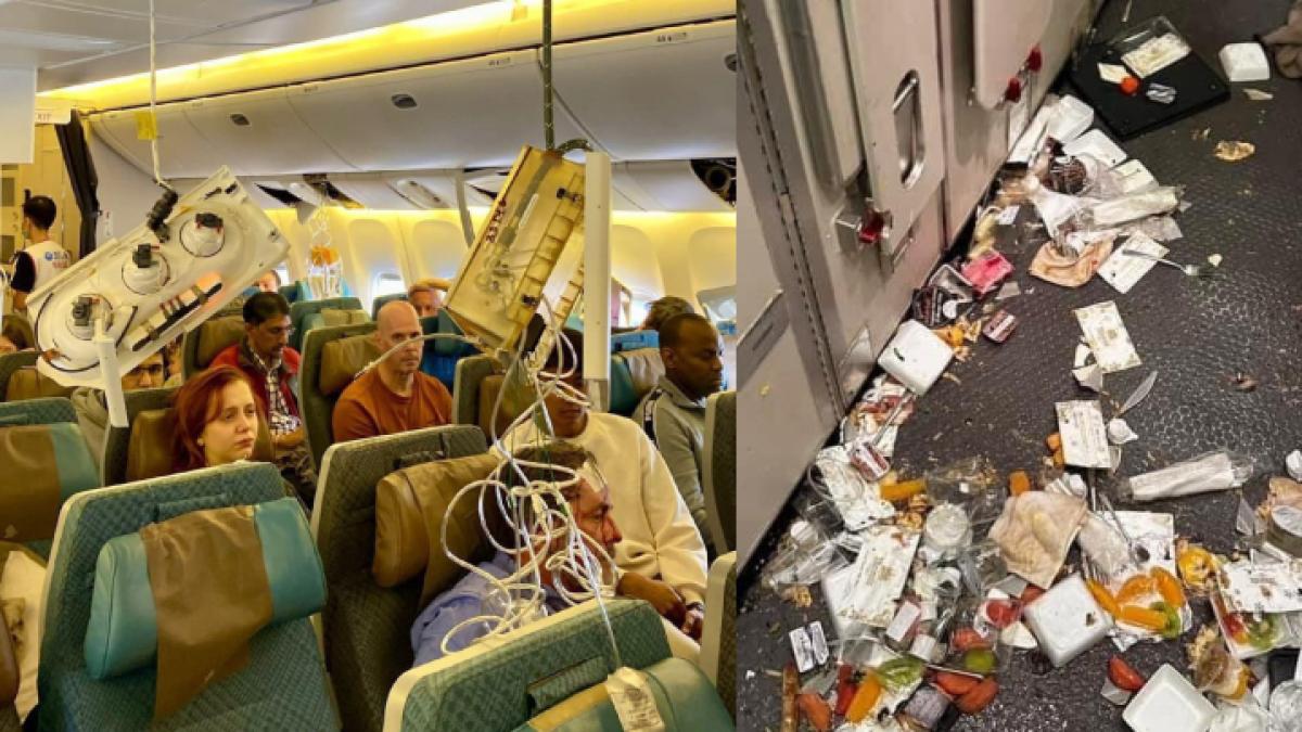 Los videos de la turbulencia en vuelo de Londres a Singapur que dejó un muerto y varios heridos