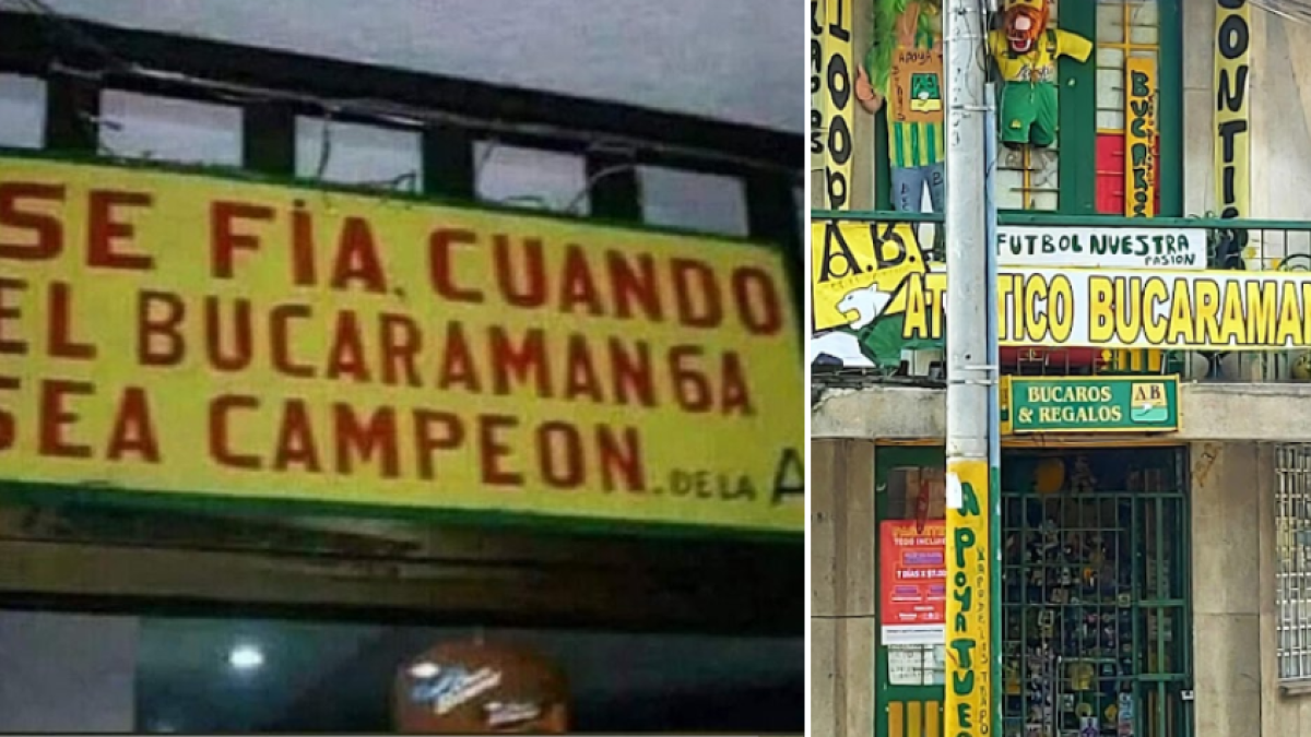 'Se fía cuando el Bucaramanga sea campeón de la A': el letrero que se ...