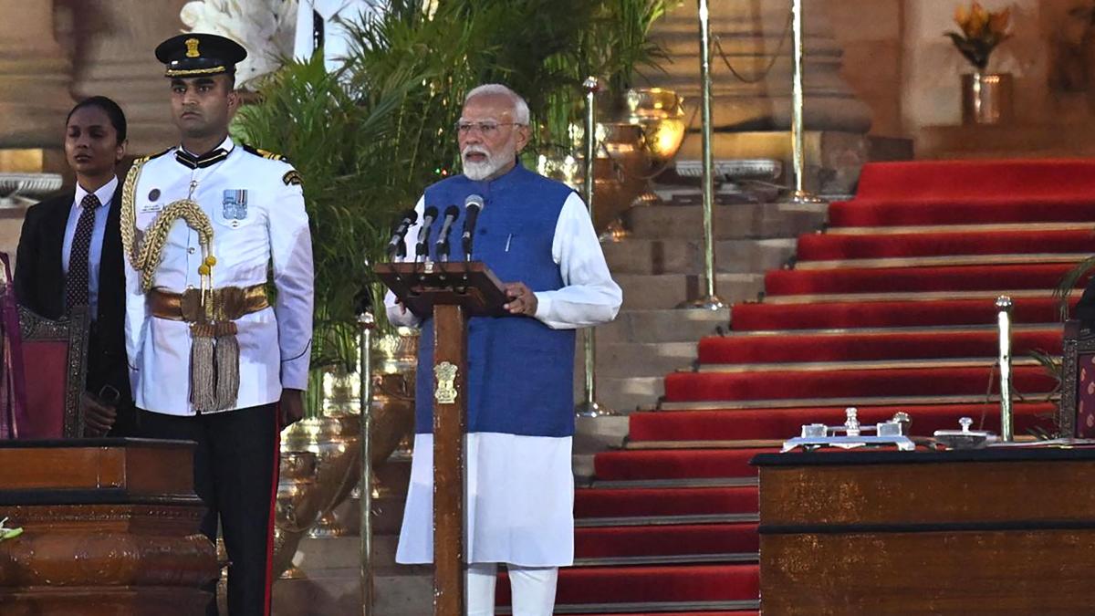 Narendra Modi toma posesión como primer ministro de la India para su tercer mandato consecutivo