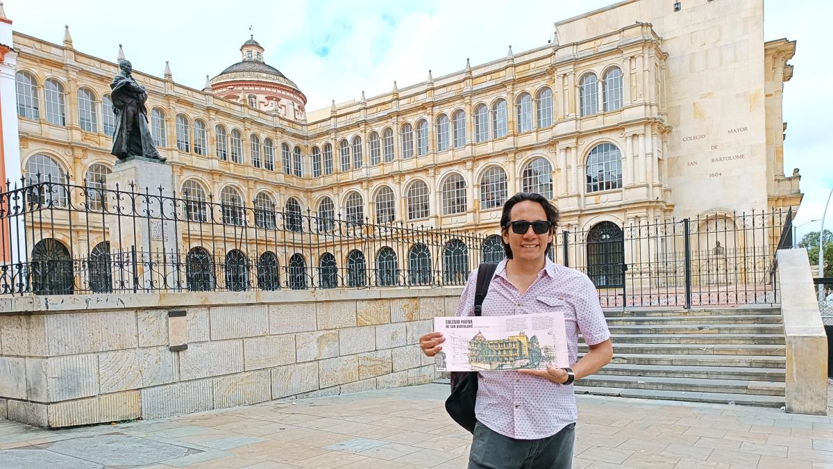 La bella declaración de amor de un artista al centro histórico de Bogotá 