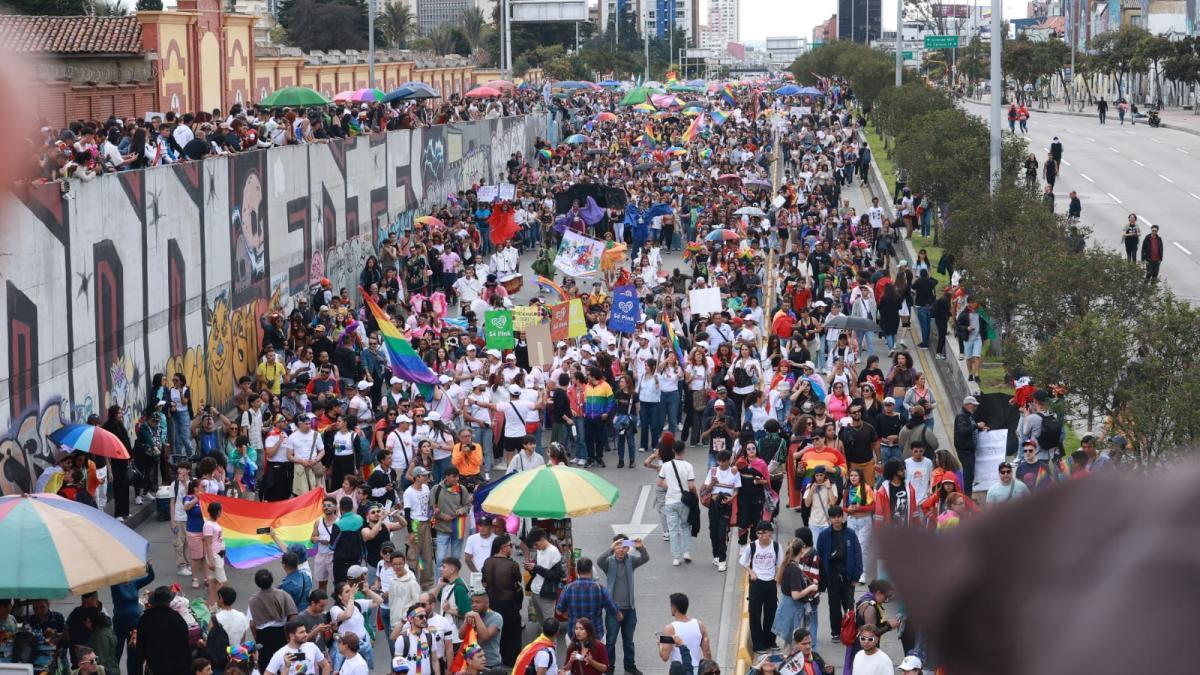 Marchas del Orgullo LGTBIQ+ 2024: en Bogotá cientos de personas se movilizan por la calle 26 con carrera 19 (Fotos) 