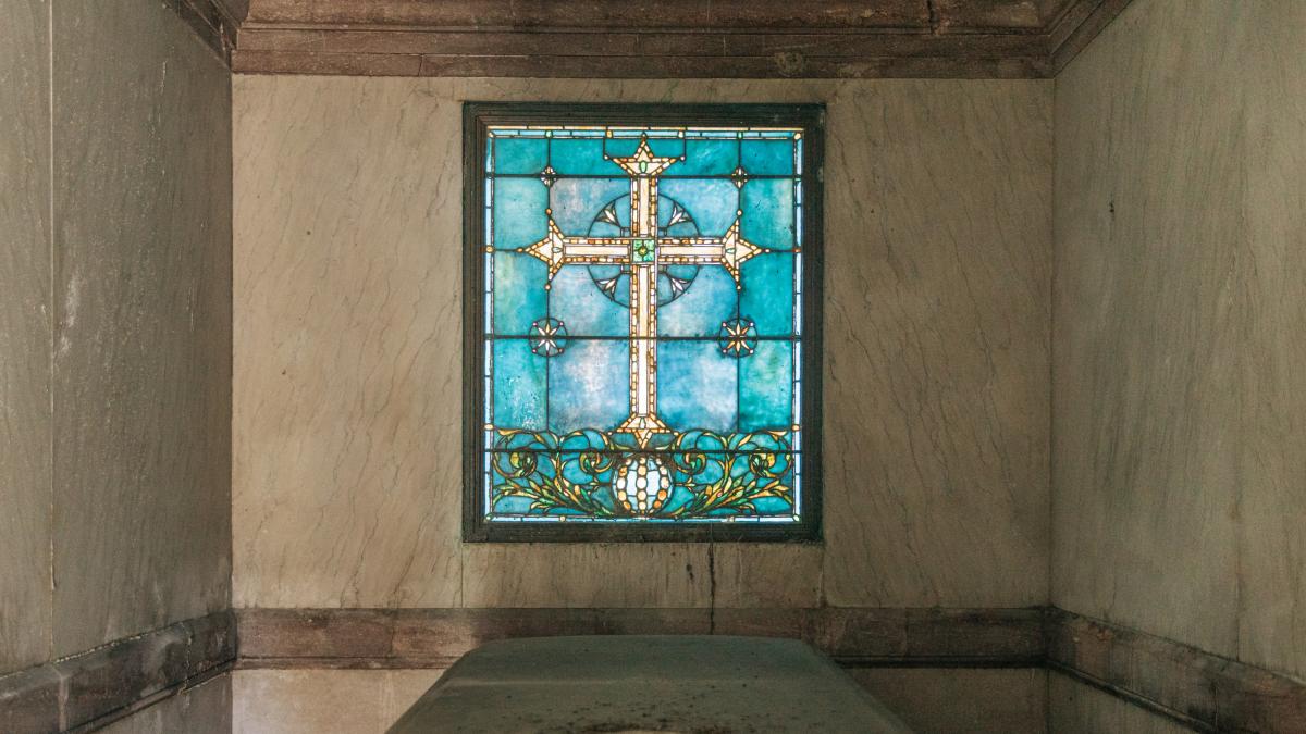 The luxurious mausoleum where the remains of a New York businessman ...