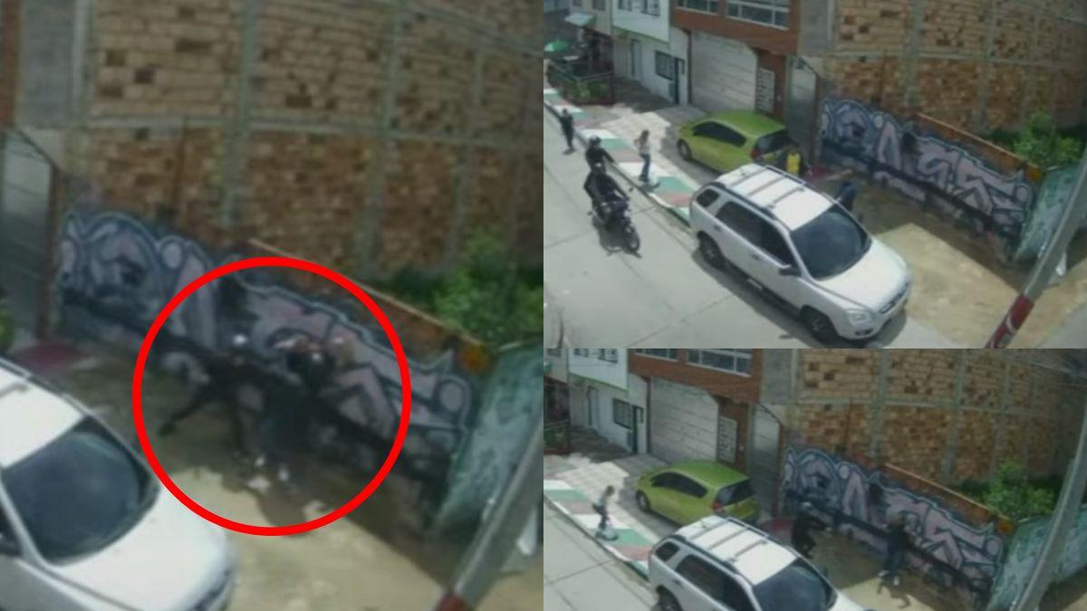 Esta es la prueba reina en caso de asesinato de patrullero Heiner Loaiza en Bogotá: video muestra atraco a comerciante y persecución 