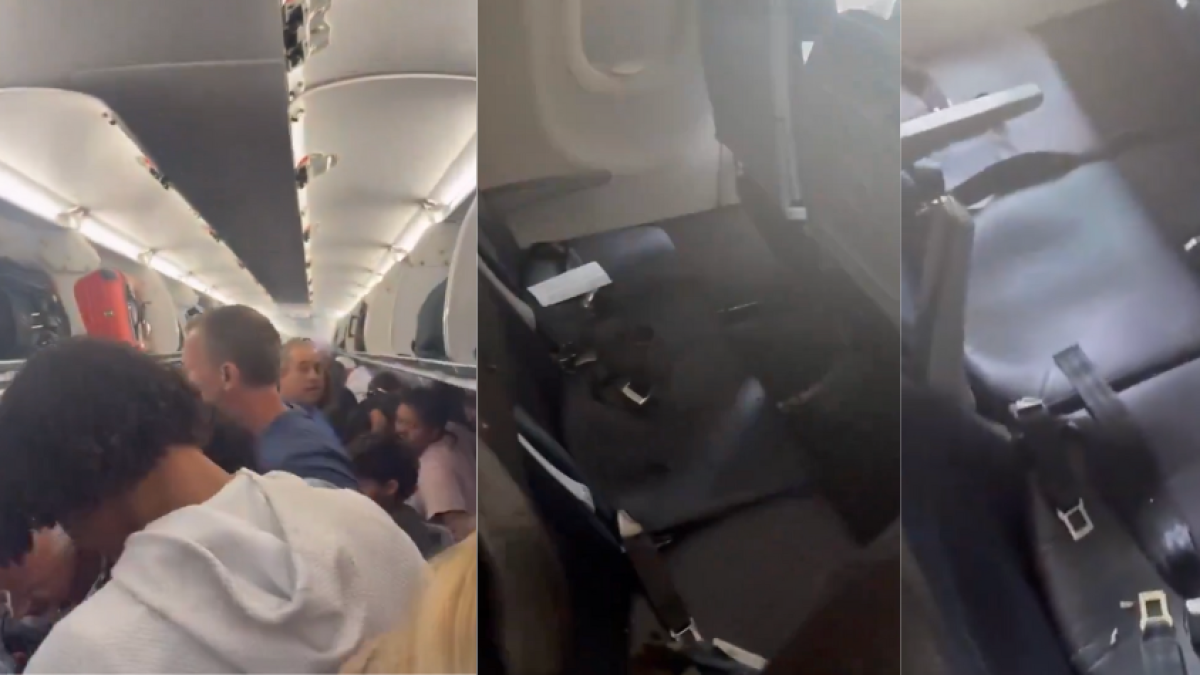 Video: batería de un computador provocó un incendio en pleno avión y pasajeros tuvieron que ser evacuados
