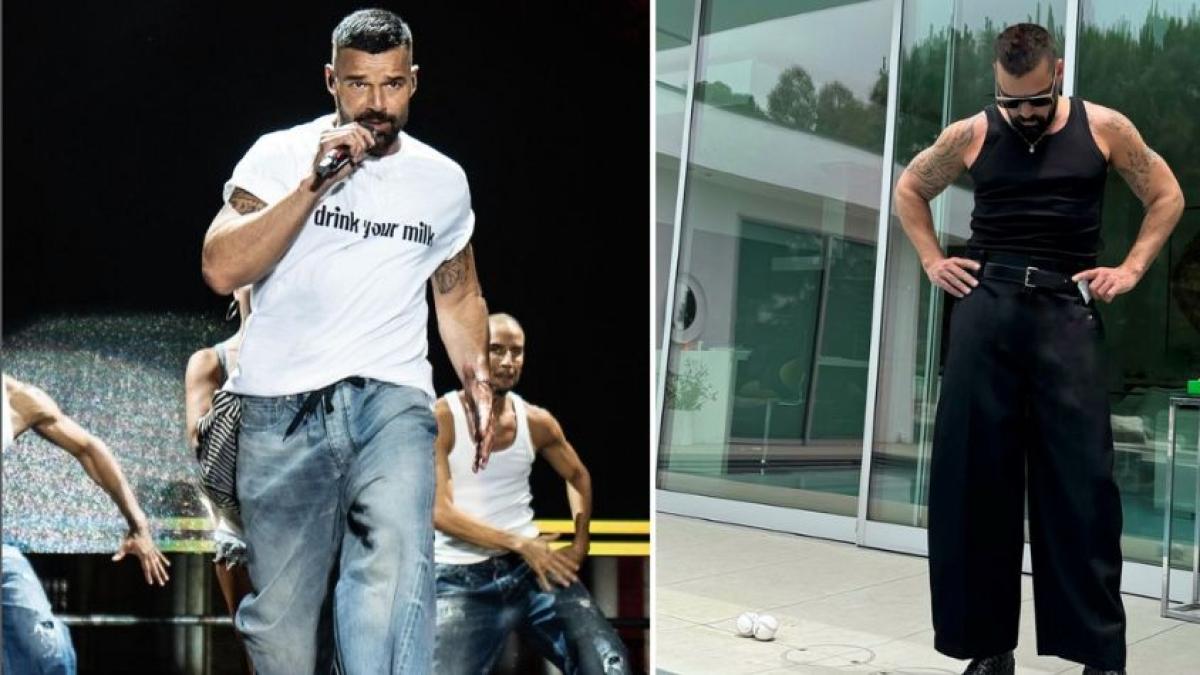 Ricky Martin was criticized for his weight at a concert, but responded with a photo of his current figure