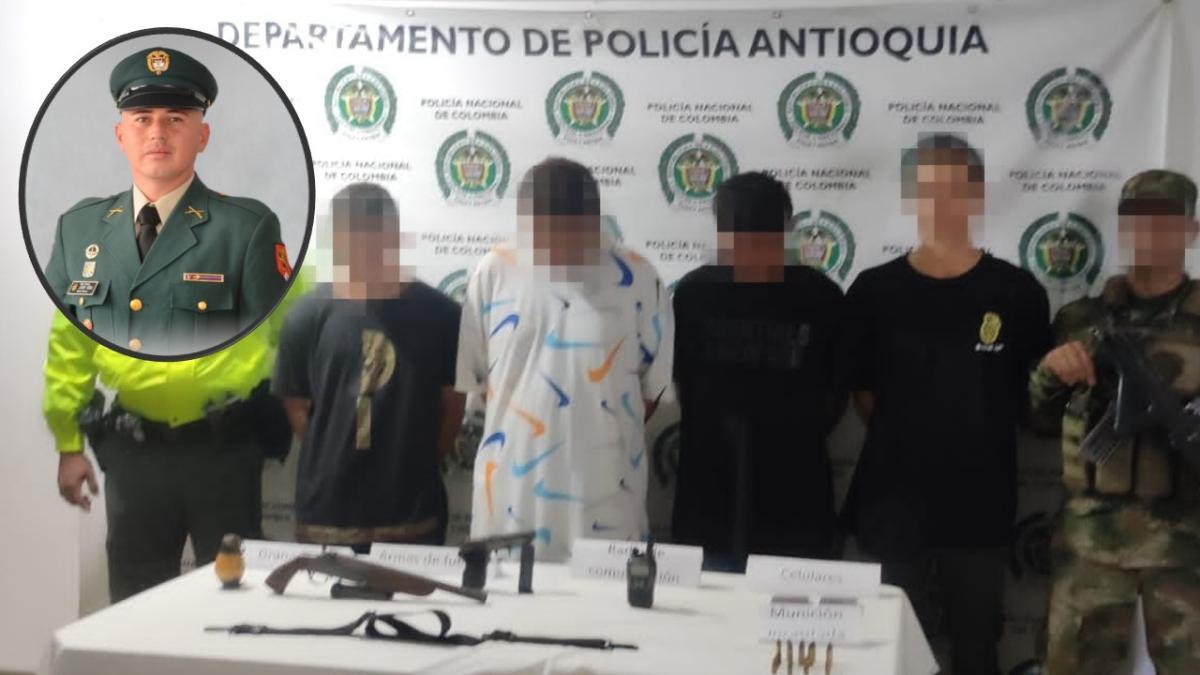 Caen cuatro presuntos integrantes del 'clan del Golfo' que habrían participado del asesinato de un militar en Antioquia