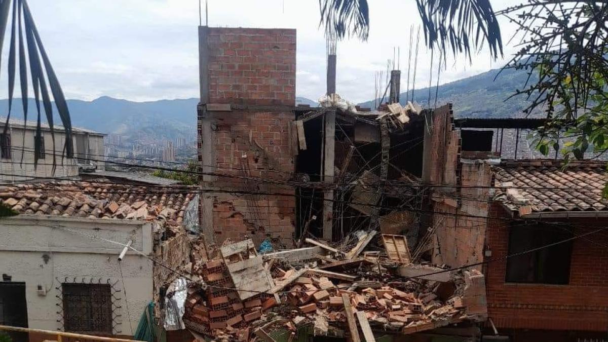 Atención: reportan colapso de un edificio en el barrio Aranjuez, en Medellín 