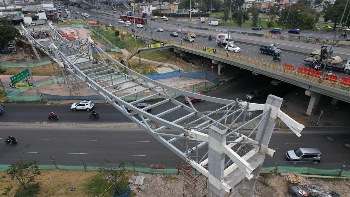 Importante avance en la construcción del ciclopuente de la calle 80 con Av. Boyacá en Bogotá: ¿cuándo se va a entregar? 