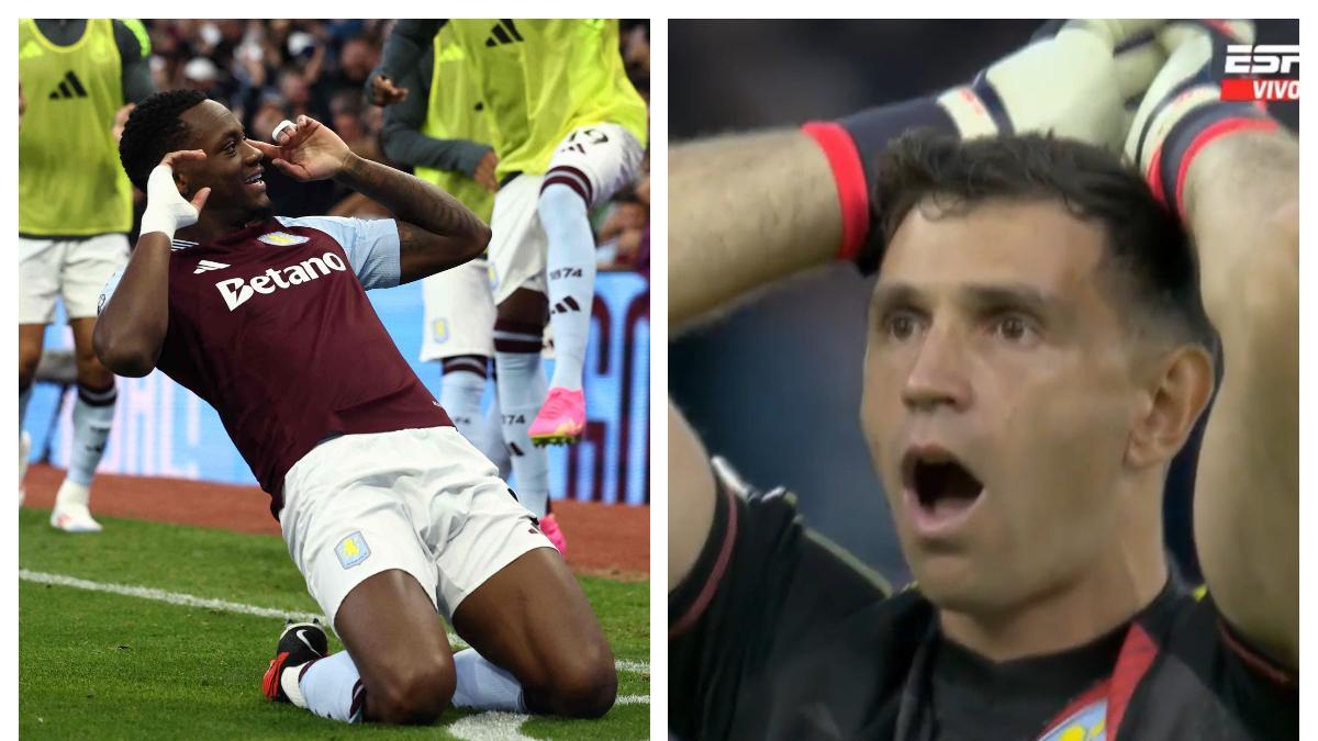 Dibu Martínez, boquiabierto con el golazo de Jhon Jader Durán con Aston Villa: su reacción se hace viral; video