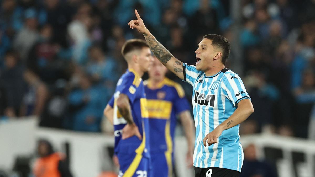 Como con un guante: el magistral pase de Juan Fernando Quintero y gol de Roger Martínez en victoria de Racing contra Boca; video