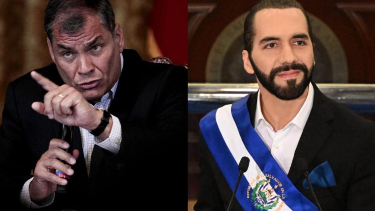 '¿Quién es este?': la respuesta de Nayib Bukele al expresidente de Ecuador, Rafael Correa