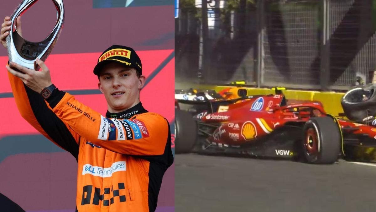 Oscar Piastri conquistó el GP de Azerbaiyán y McLaren hizo negocio redondo: 'Checo' Pérez y Sainz protagonizaron violento accidente (video)