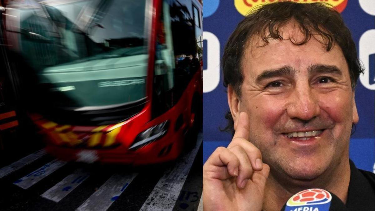 Néstor Lorenzo, DT de la Selección Colombia, se le midió a viajar en TransMilenio: imagen viral del argentino por Bogotá