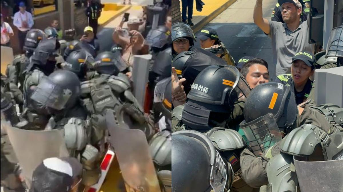 Impactante video: Policía desaloja a manifestantes que se habían encadenado en peaje Papiros de la Vía al Mar