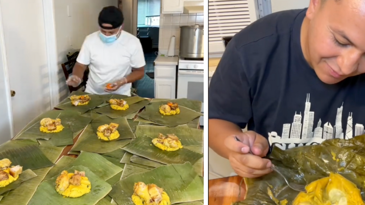 Colombiano en Estados Unidos explica cómo preparar tamales tolimenses