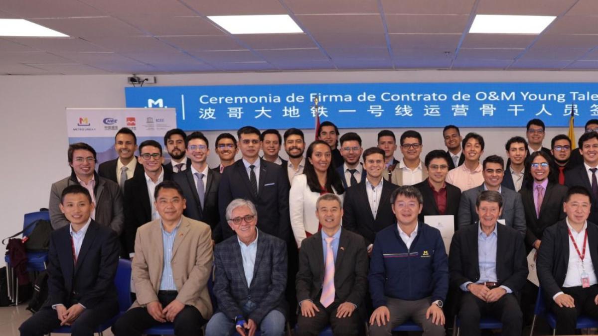 Consorcio chino a cargo del metro de Bogotá seleccionó a 40 jóvenes colombianos para que se capaciten en China 