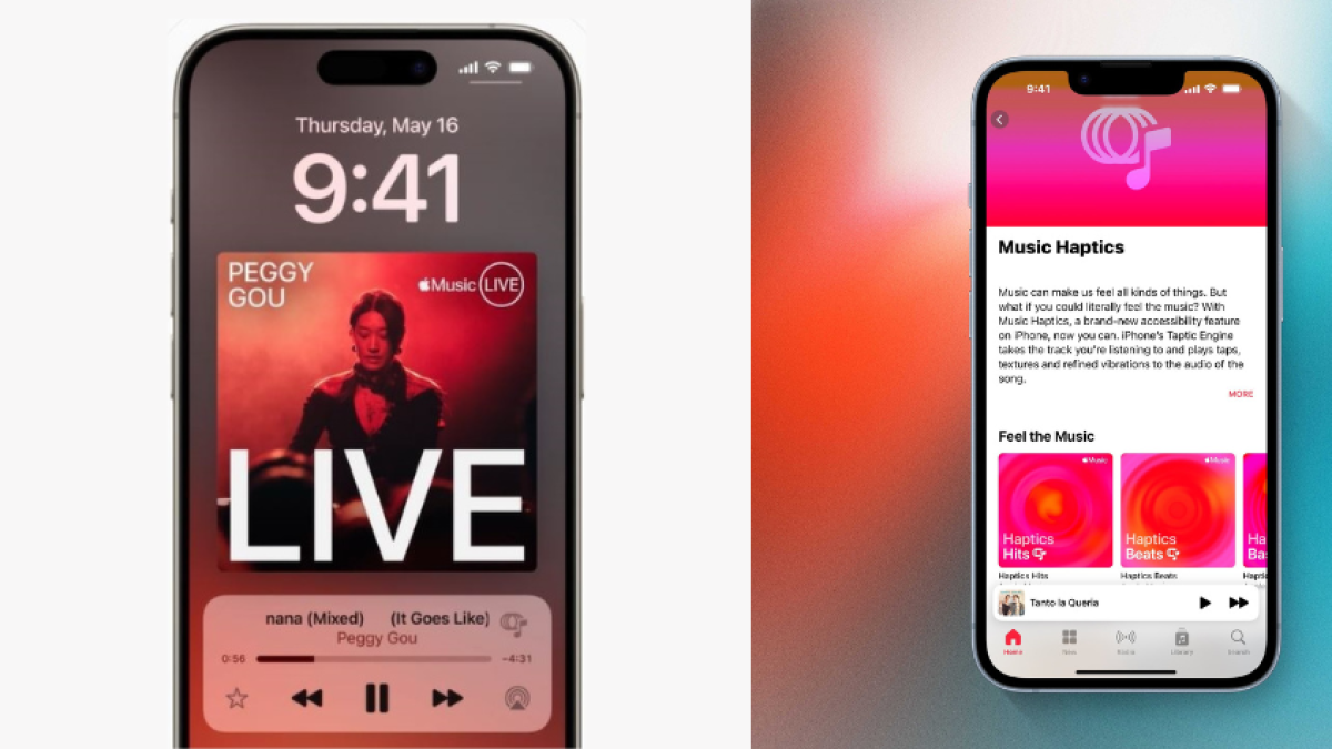 Apple mejora la experiencia de escucha con Música háptica, que emite texturas y vibraciones de las canciones