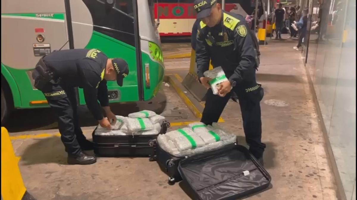 Autoridades incautan 48 kilos de marihuana que iban hacia el Urabá antioqueño