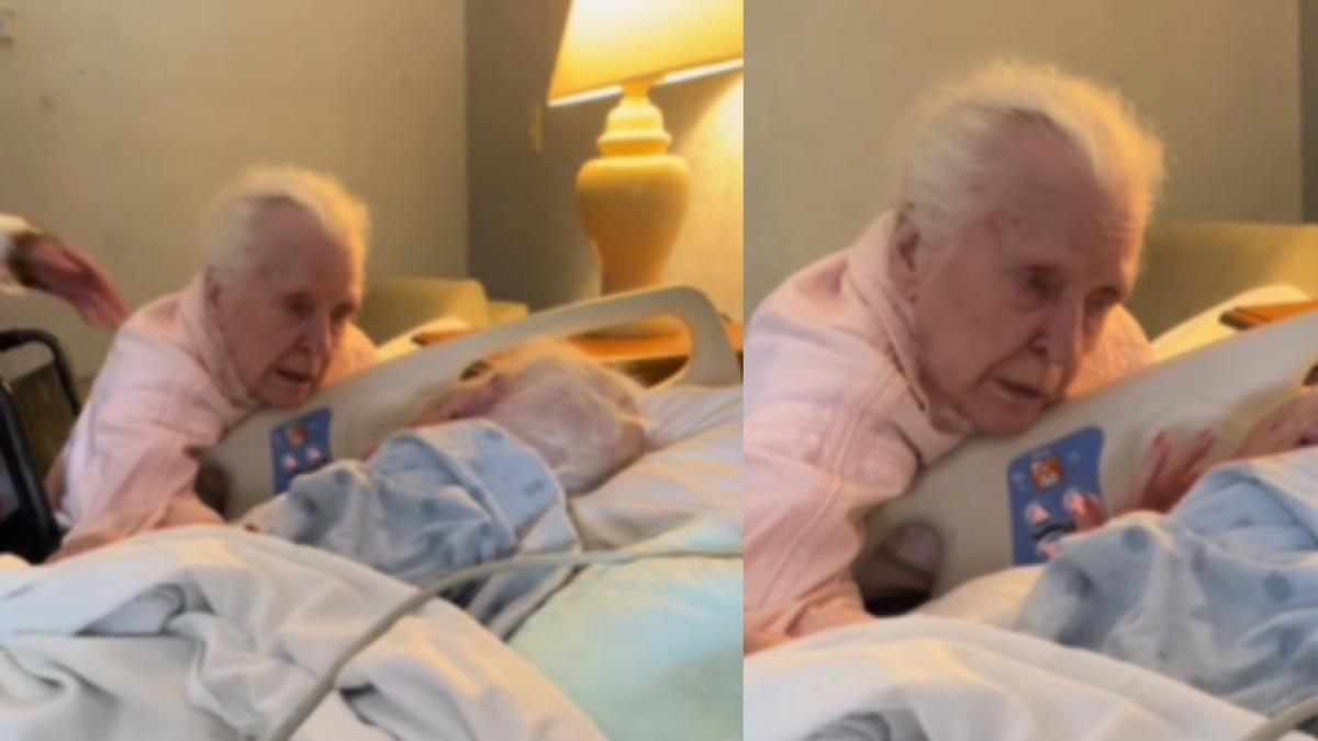 Mujer de 94 años con demencia tuvo un momento de lucidez para despedir a su esposo: 'Te amo mucho'