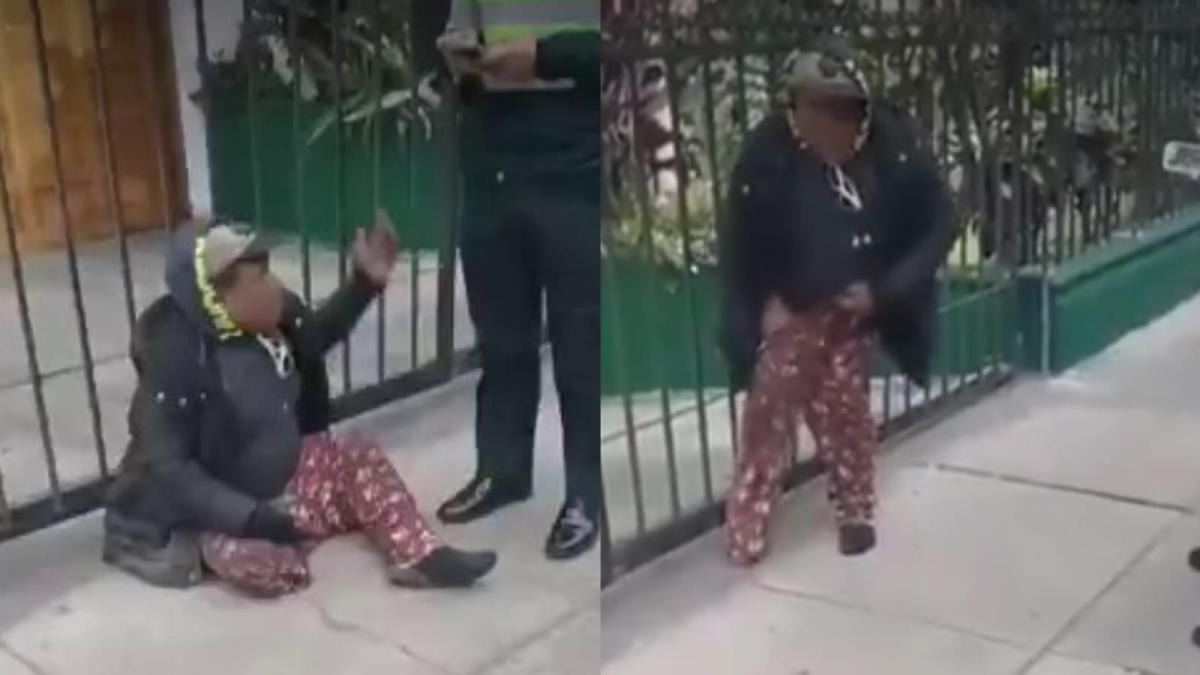 Policía dejó al descubierto a un hombre quien simulaba que le faltaba una pierna para pedir limosnas en la calle