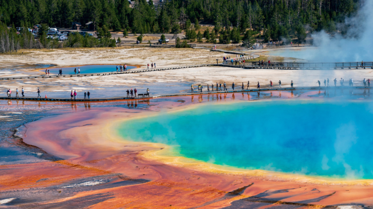 Mujer sufre graves quemaduras tras caer en aguas termales en el sendero de Yellowstone, EE. UU.